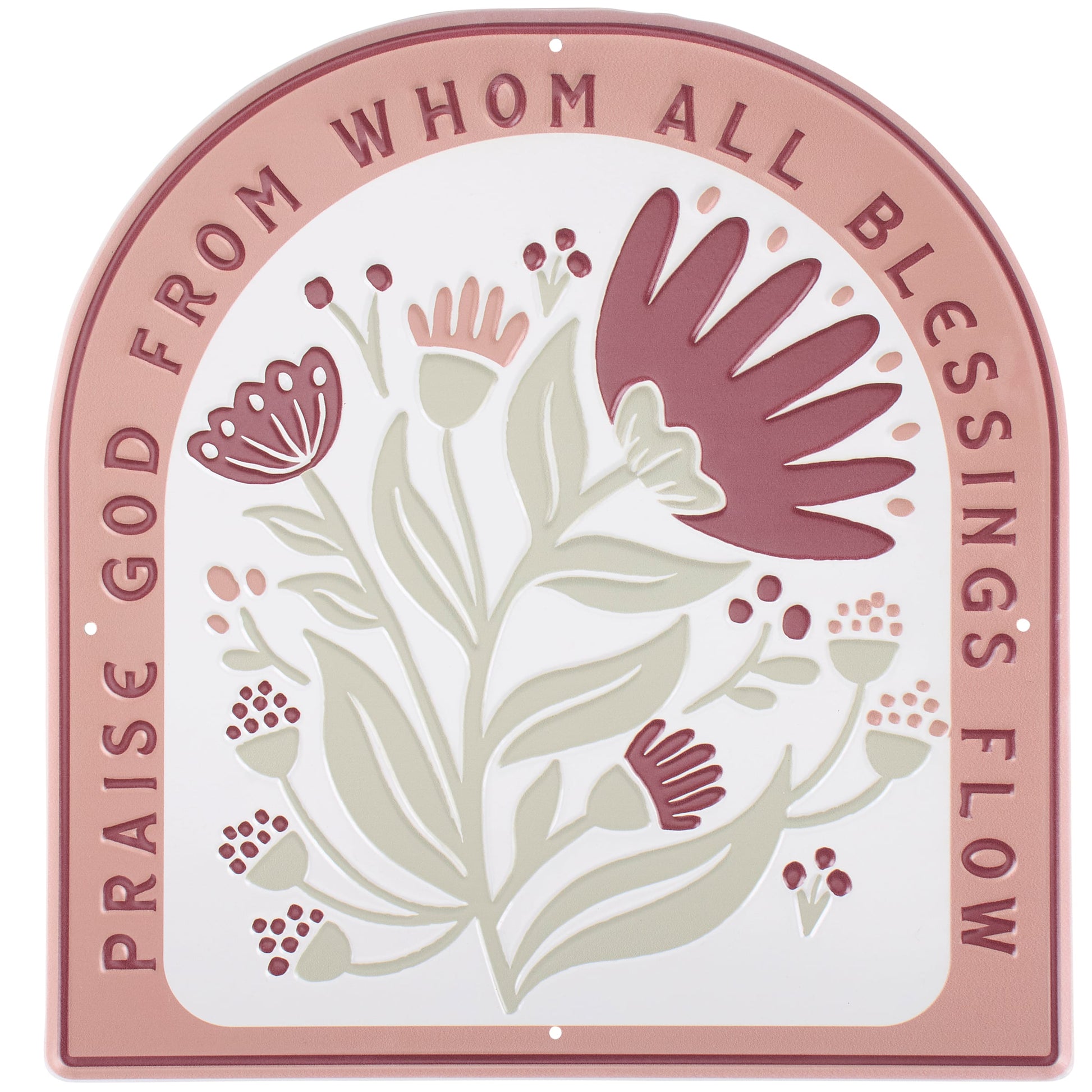 Metal Praise God Wall Decor 15X16