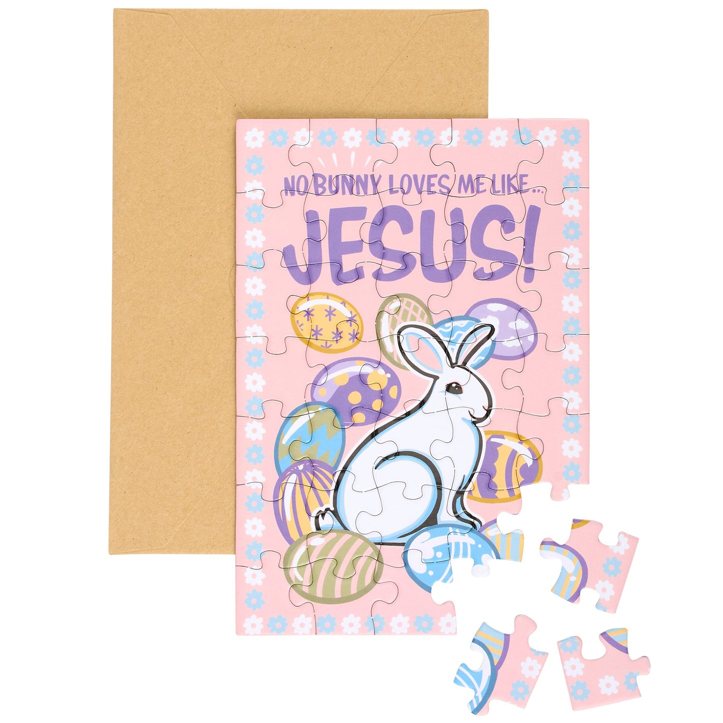 No Bunny Loves Me puzzle Card