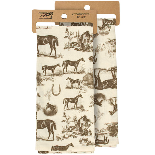 Horse Toile Socks