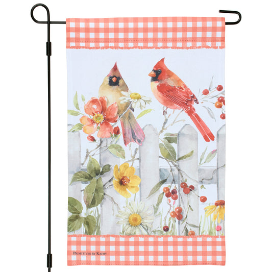 Summer Cardinals Garden Flag