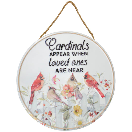 Cardinals Appear Wall Decor 12"