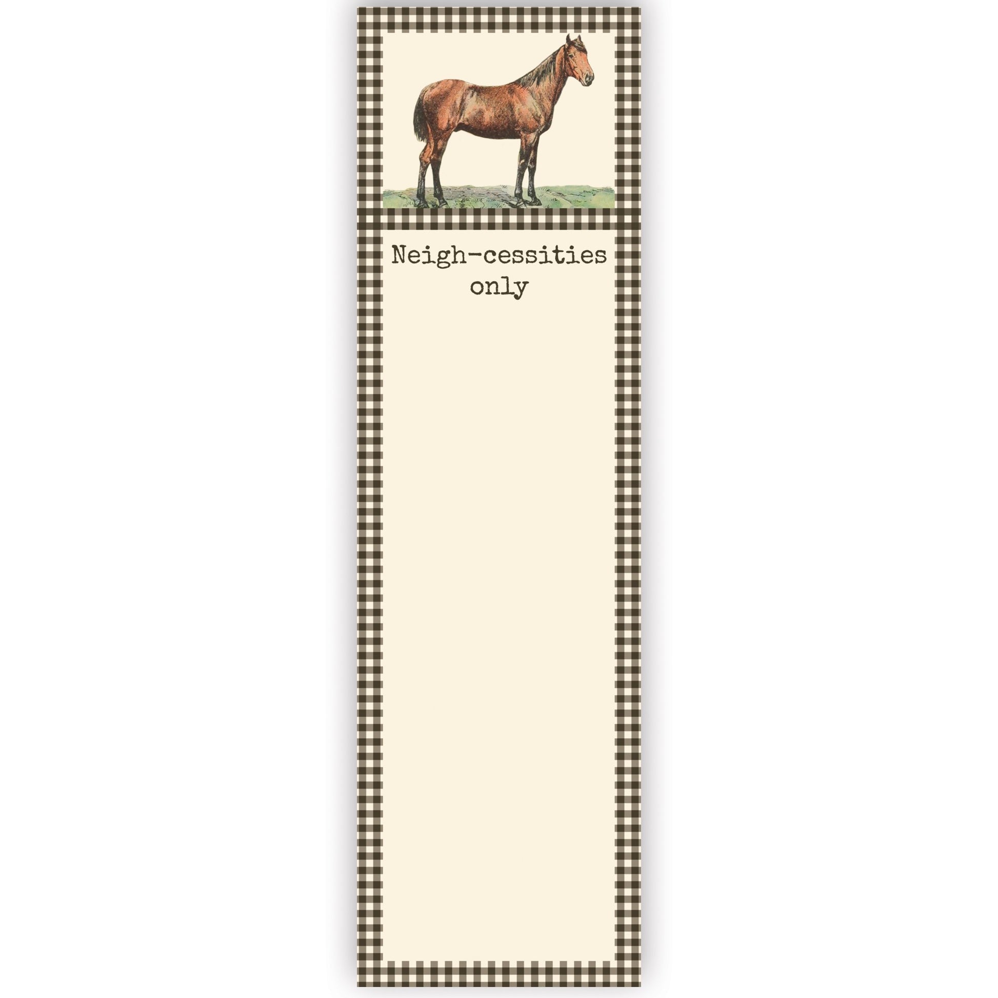 Neigh-cessities List Pad