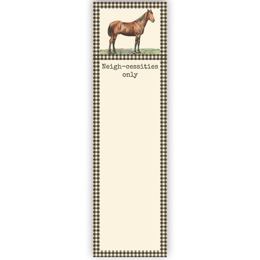 Neigh-cessities List Pad