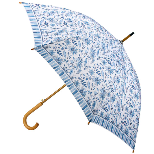 BLUE FLORALS UMBRELLA