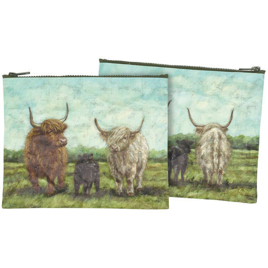 HIGHLAND FAMILY ZIPPER POUCH