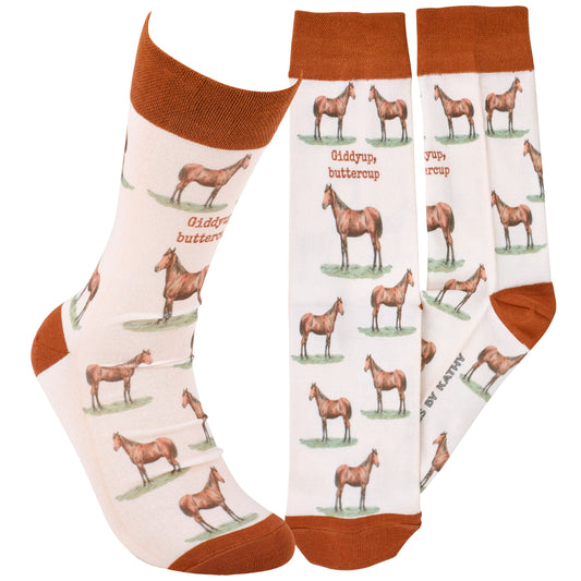 Giddyup Buttercup Socks