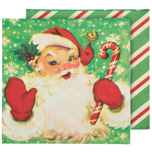 RETRO SANTA DINNER NAPKIN