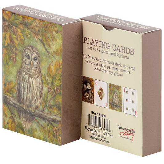 FALL OWLS PLAYING CARDS