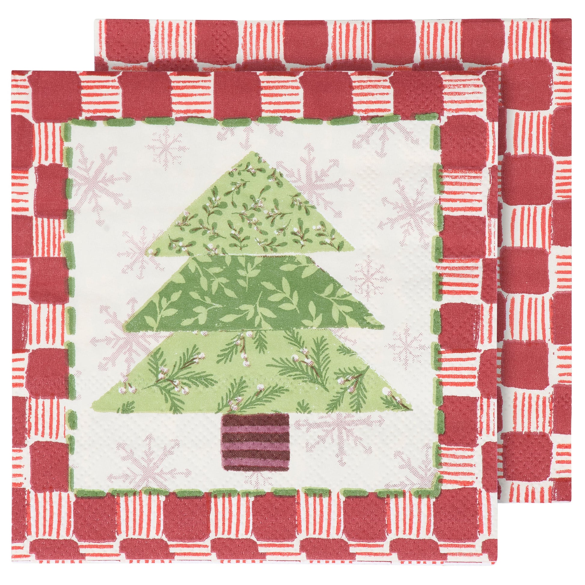 TREE QUILT BEVERAGE NAPKIN