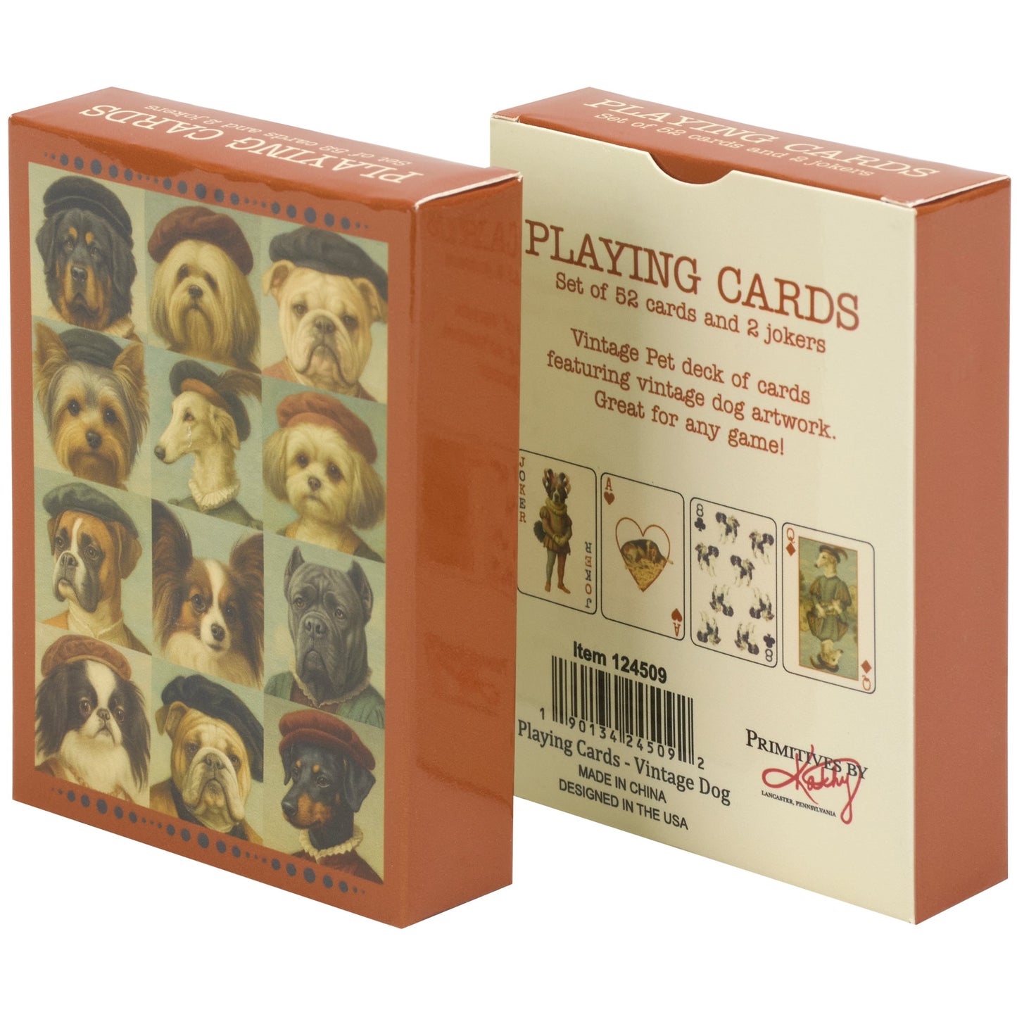 VINTAGE DOGS PLAYING CARDS