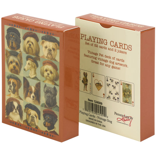 VINTAGE DOGS PLAYING CARDS