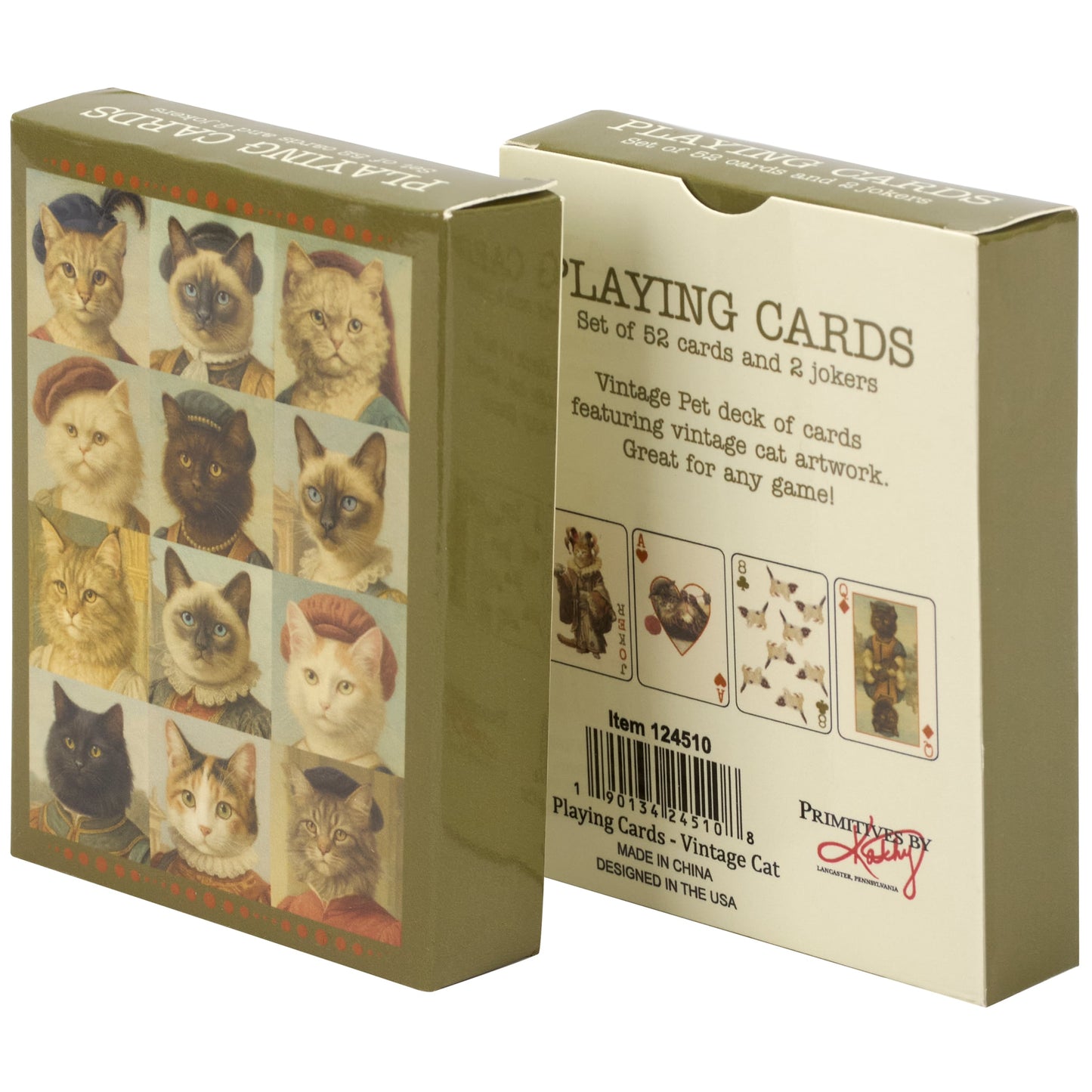 VINTAGE CATS PLAYING CARDS