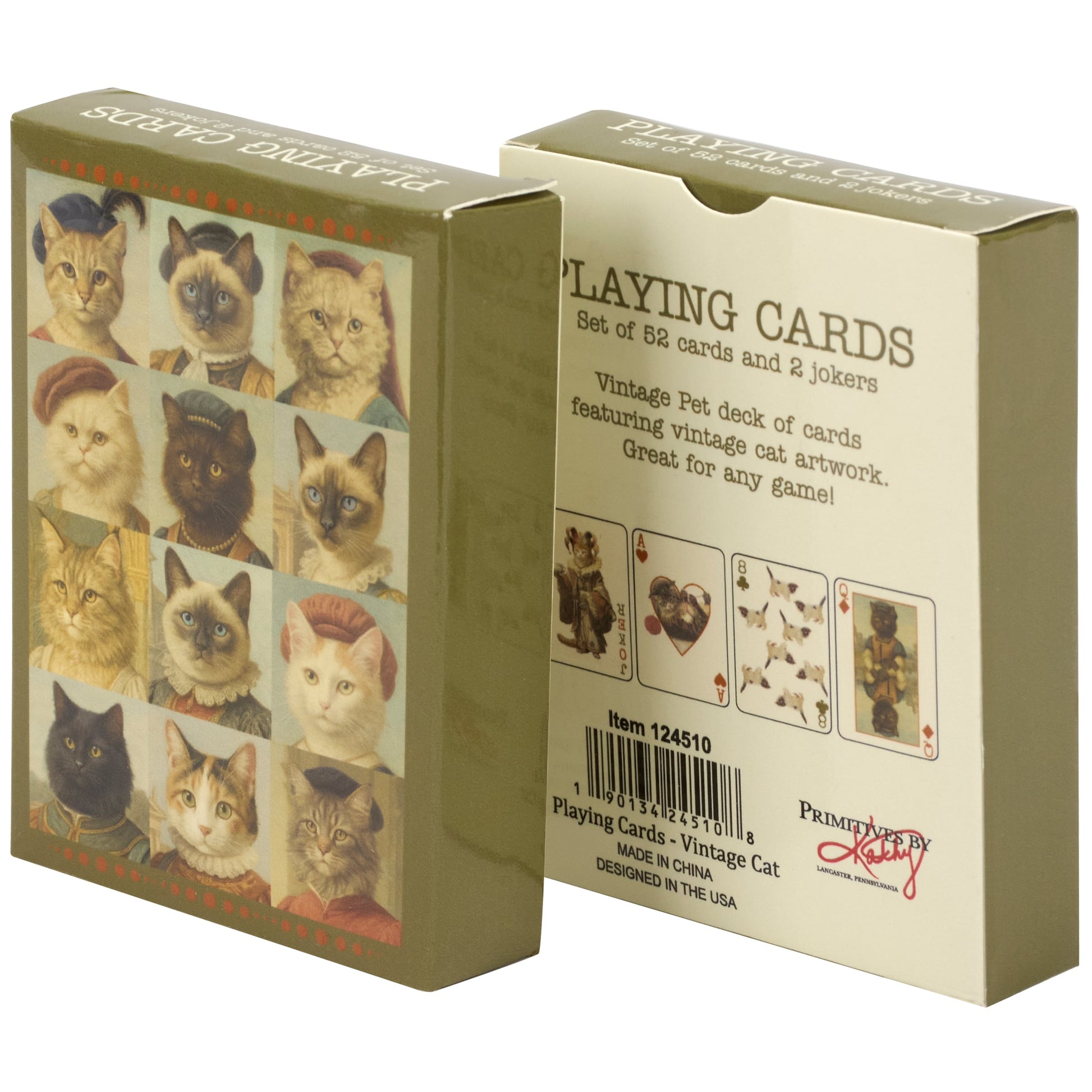 VINTAGE CATS PLAYING CARDS
