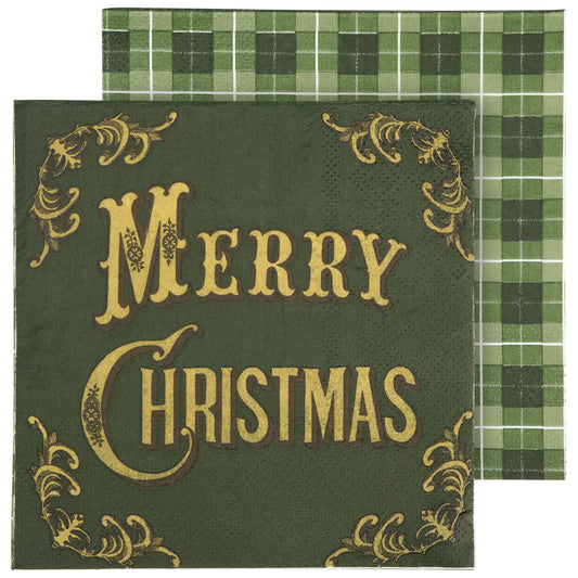 MERRY XMAS BEVERAGE NAPKINS