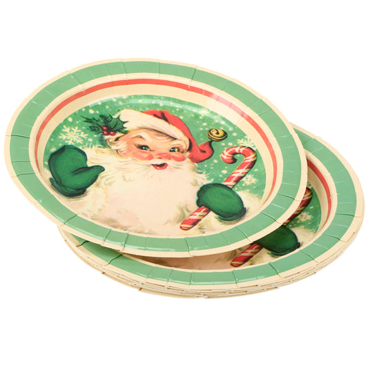 RETRO SANTA LARGE PLATE