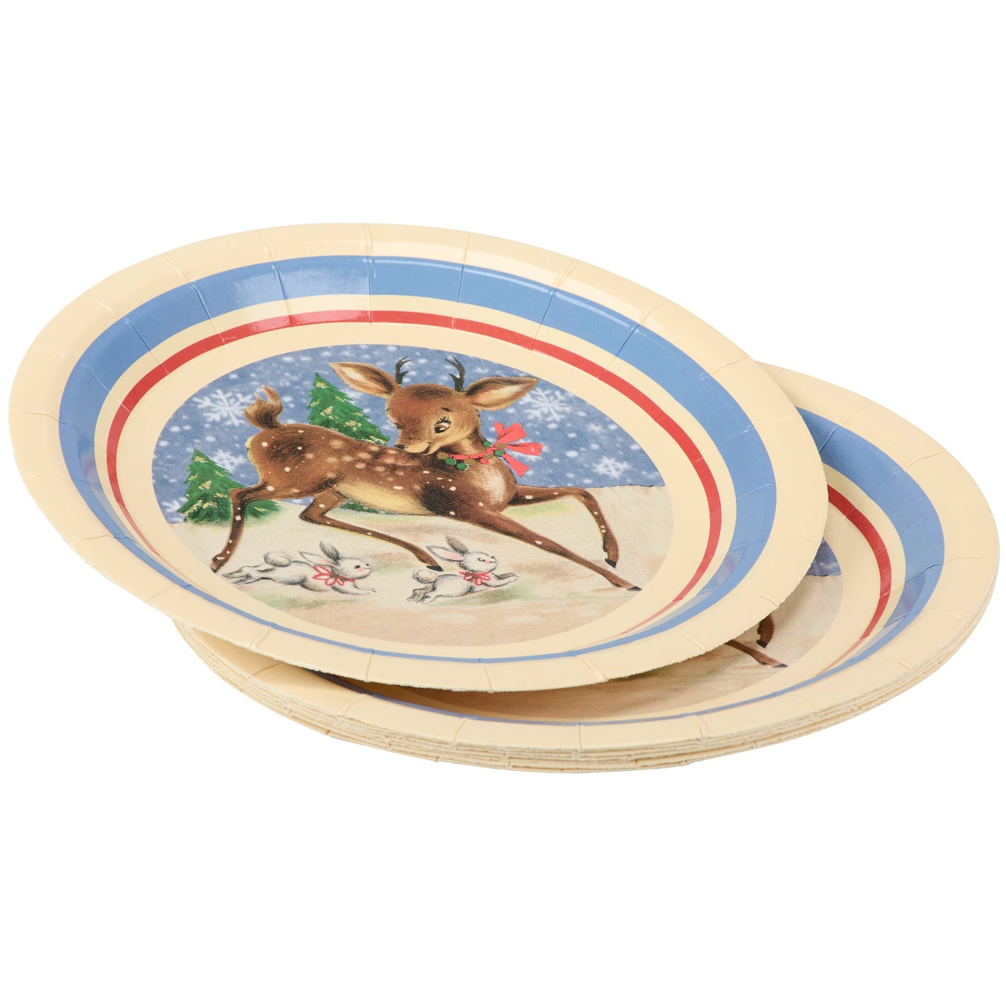 DEER TOILE SMALL PAPER PLATES