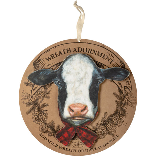 Merry Cow Wreath Insert
