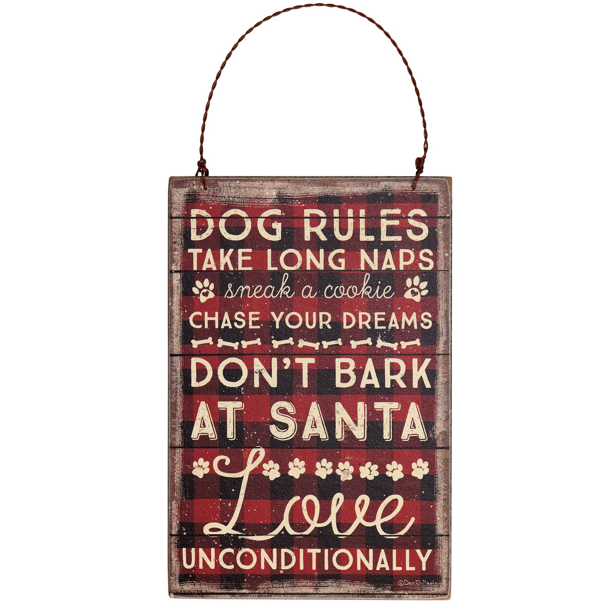 DOG RULES ORNAMENT