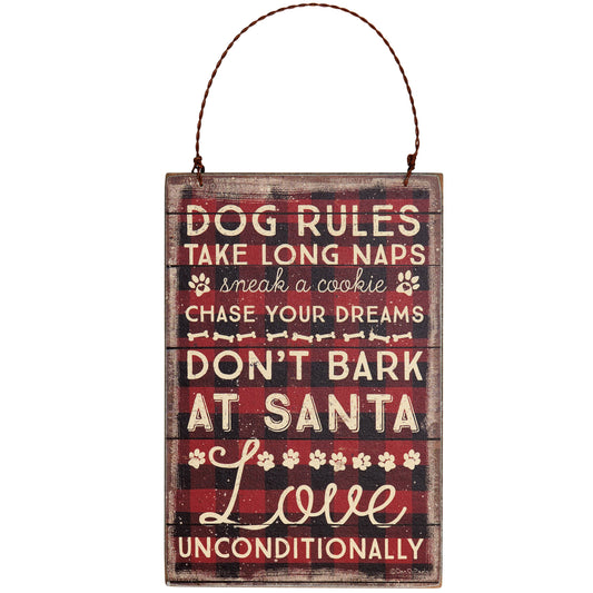 DOG RULES ORNAMENT