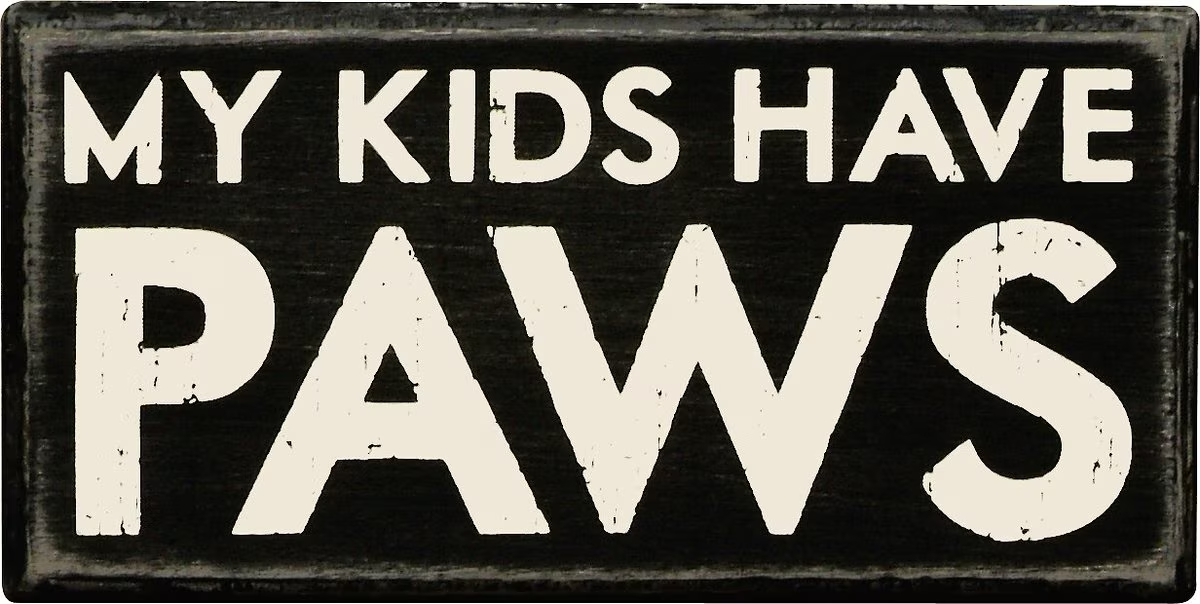 Kids Have Paws Box Sign