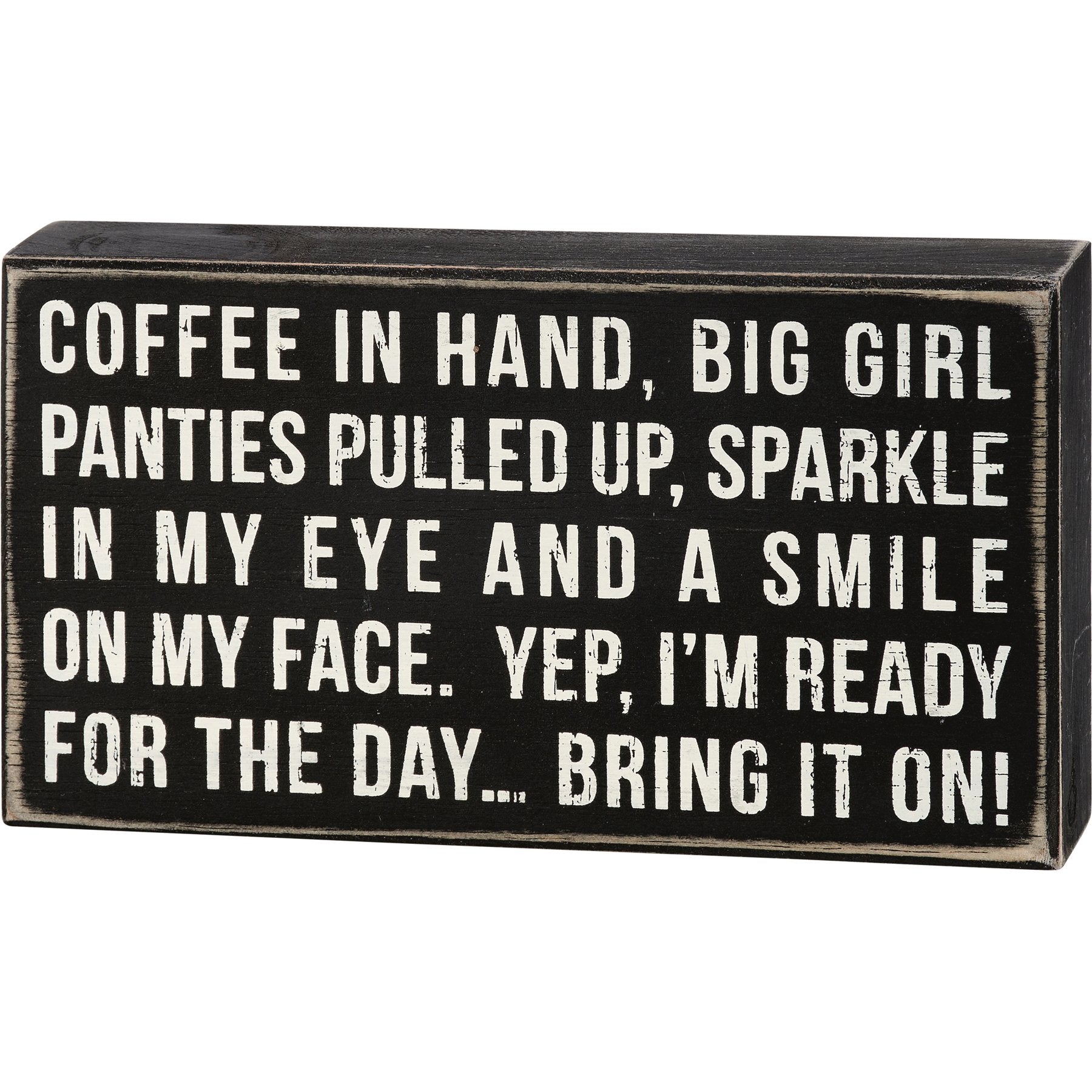 Coffee In Hand Box Sign