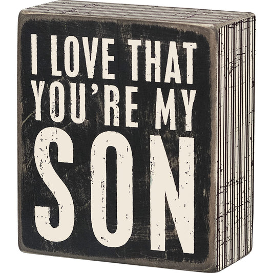 My Son Box Sign