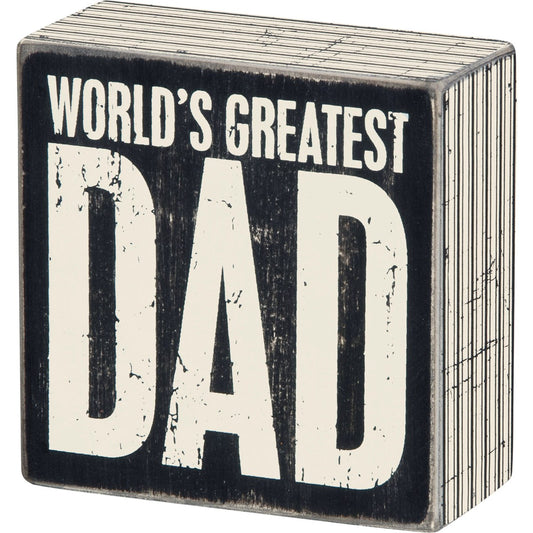 GREATEST DAD BOX SIGN