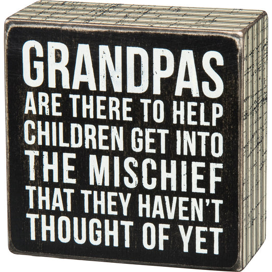 Grandpas Box Sign