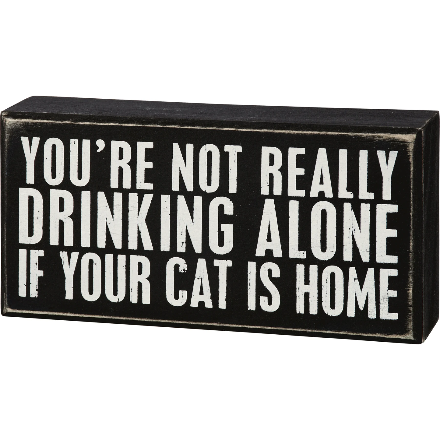 Drinking With Cat Box Sign