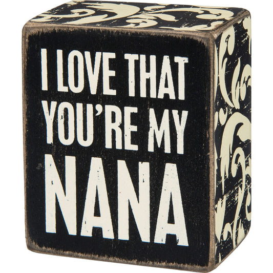 Nana Box Sign