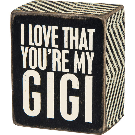 Gigi Box Sign