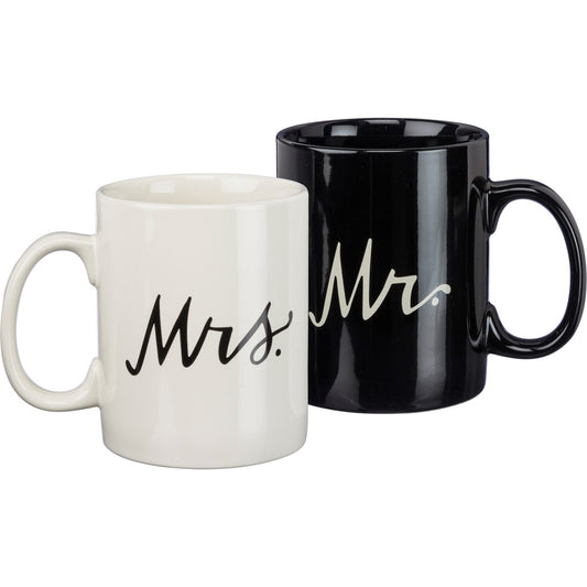 Mr & Mrs Mug Set
