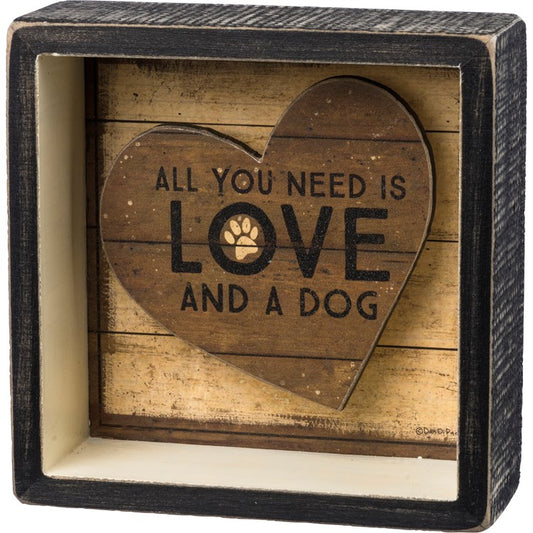 AND A DOG REVERSE BOX SIGN