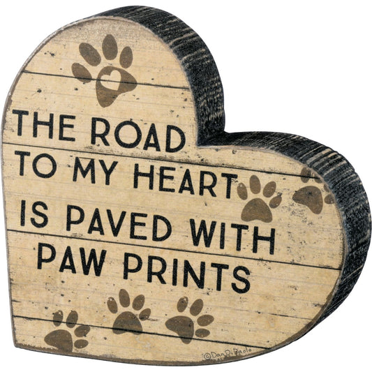 Paw Prints Box Sign