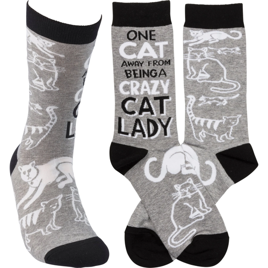 CRAZY CAT LADY SOCKS