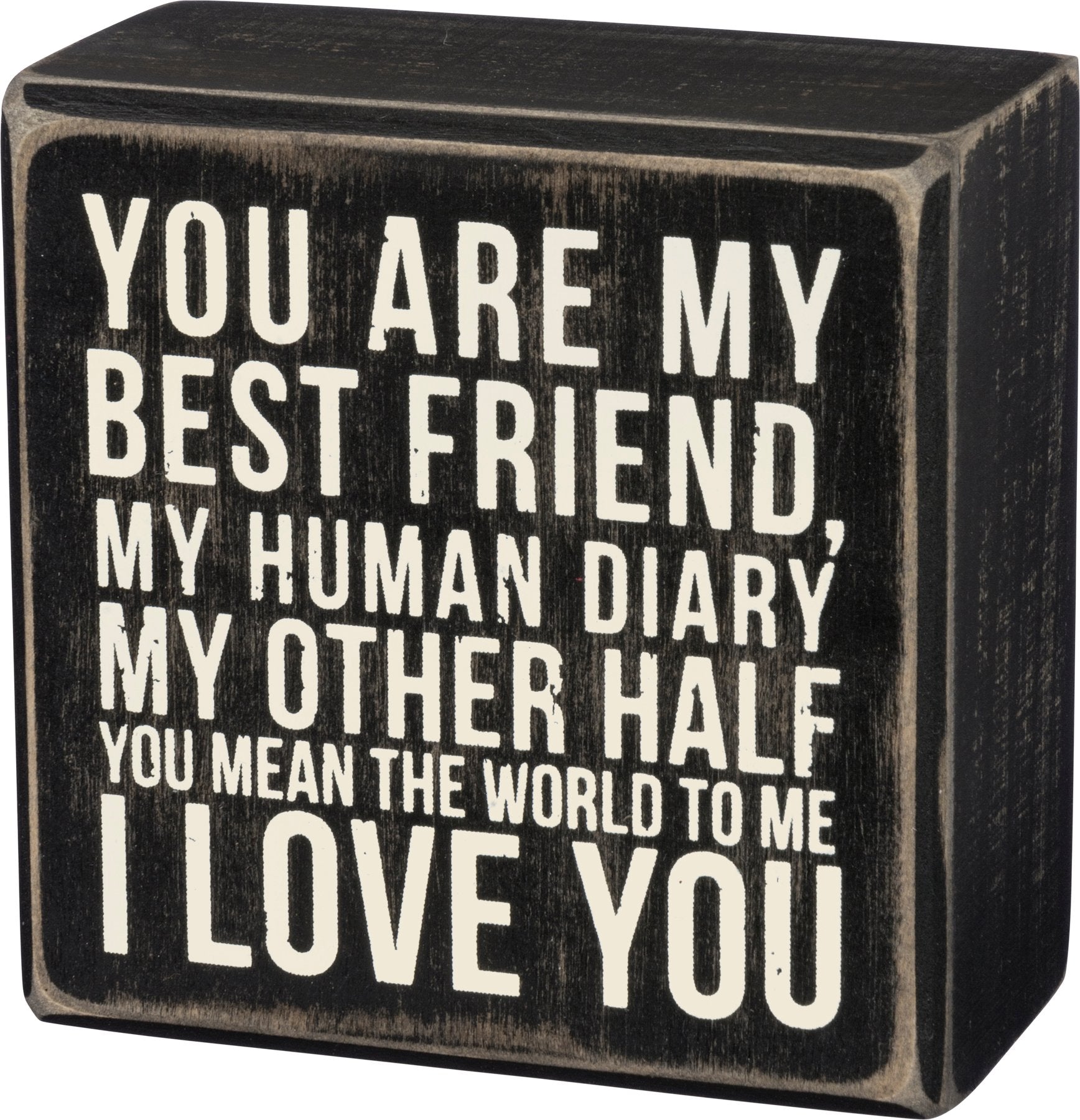 I Love You Box Sign