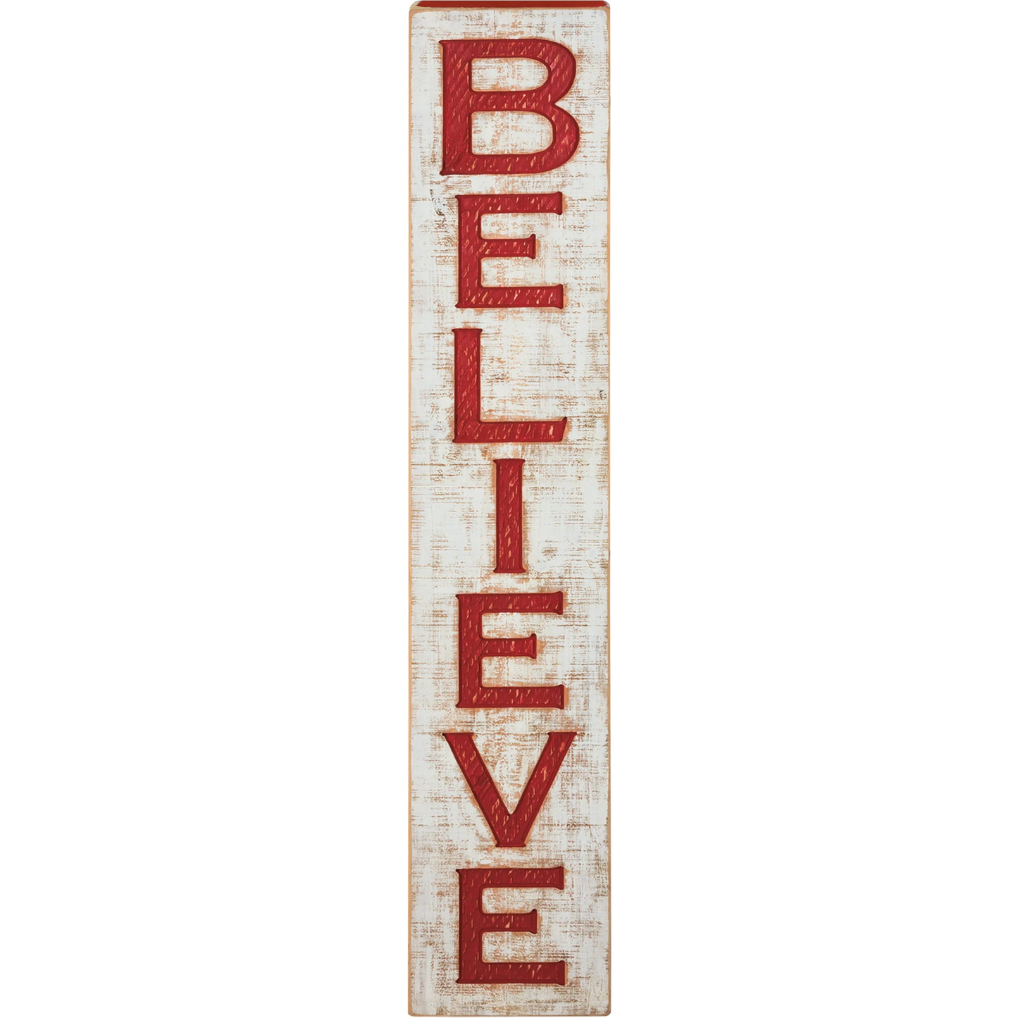 Jumbo Carved Believe Sign