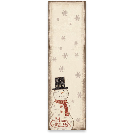 MERRY CHRISTMAS SNOWMAN LISTPAD