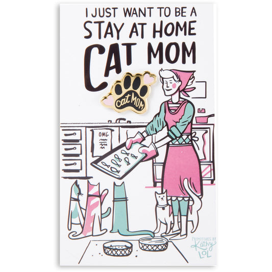CAT MOM ENAMEL PIN