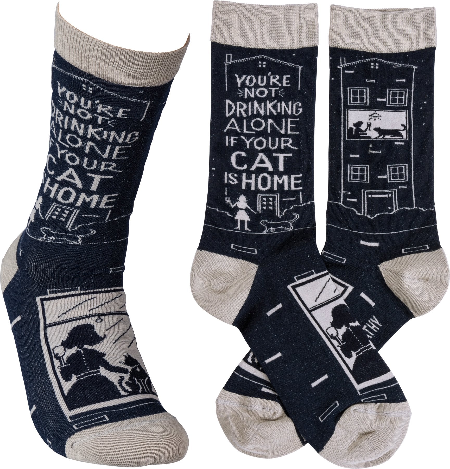 CAT IS HOME SOCKS