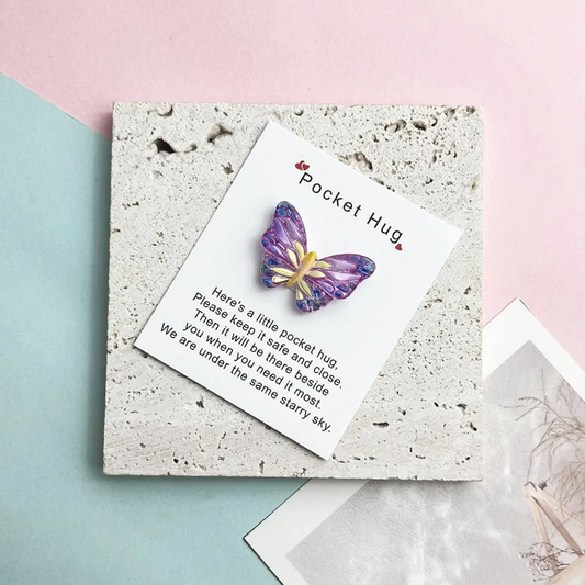 Purple Butterfly POCKET HUG