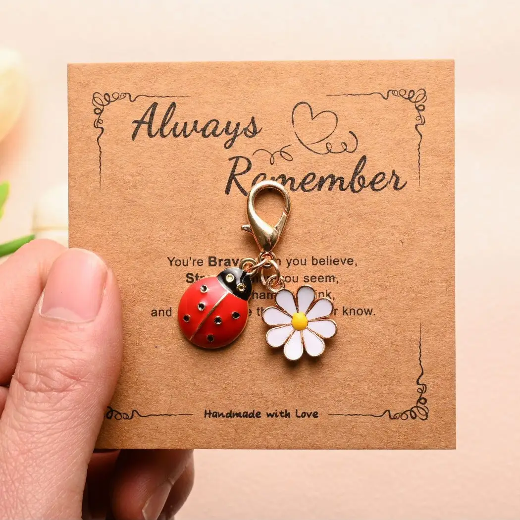 Ladybug Daisy Charm Pocket Hug