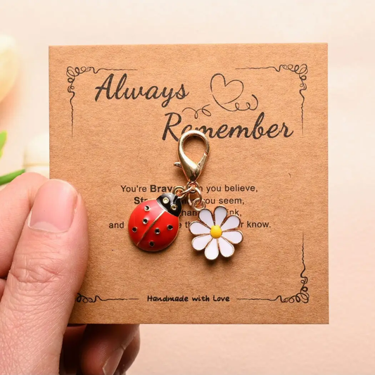 Ladybug Daisy Charm Pocket Hug