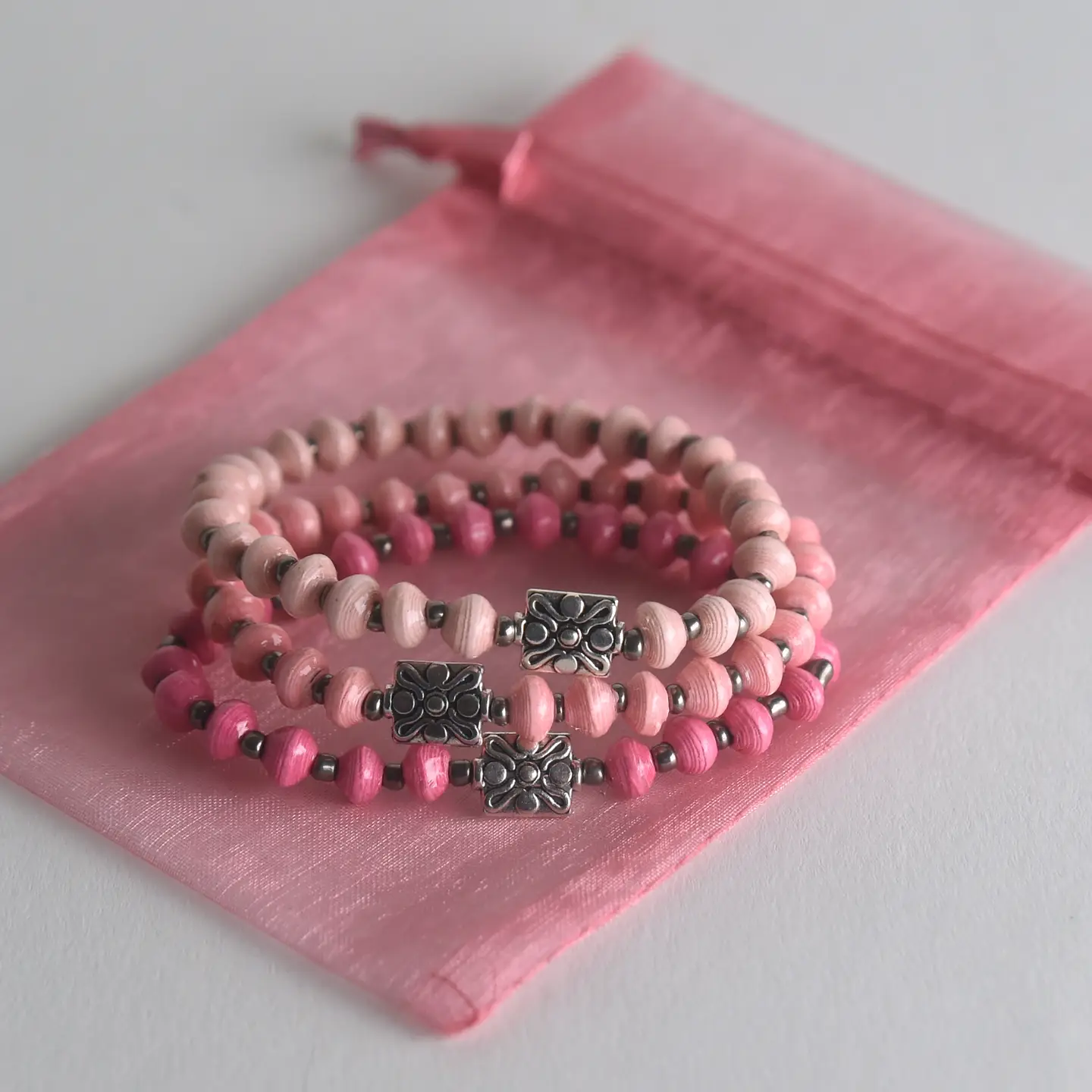 Set of 2 Pink Bracelets