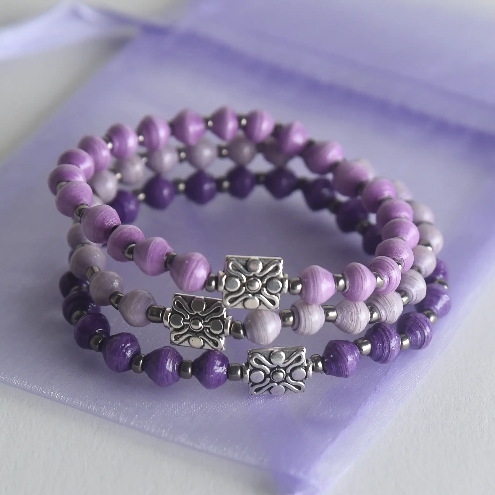 Set of 2 Purple Bracelets
