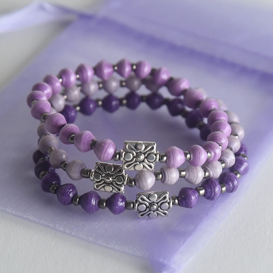 Set of 2 Purple Bracelets