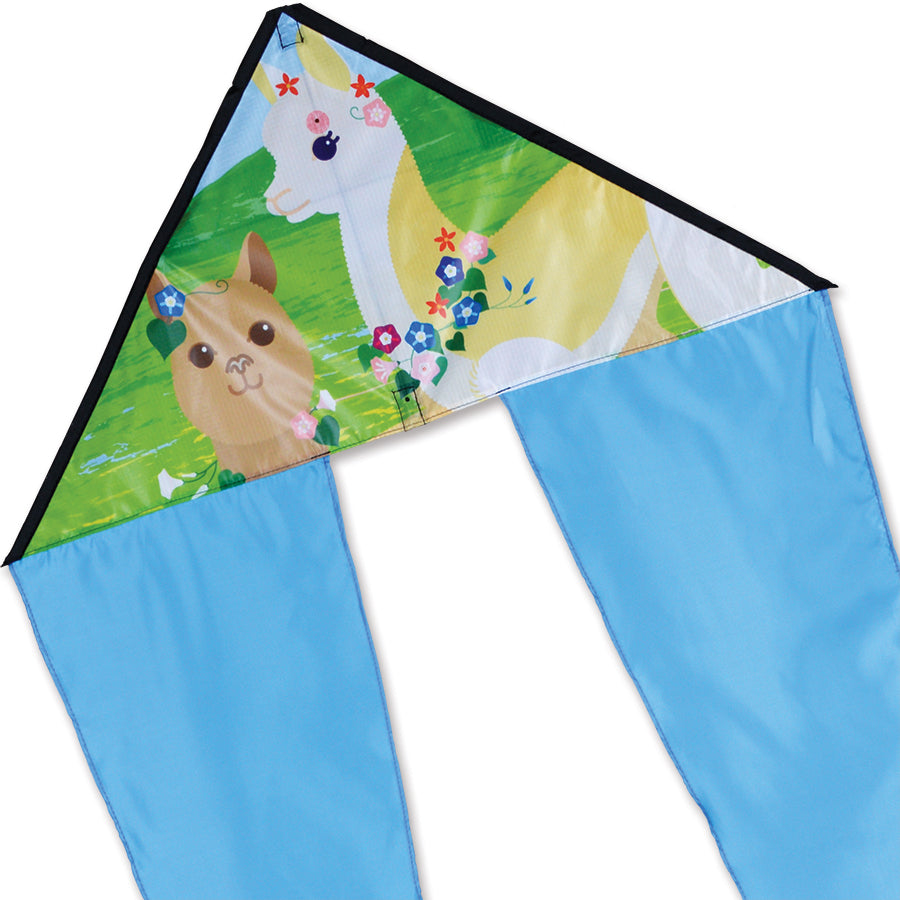 Alpacas Zippy Flo-tail Delta Kite