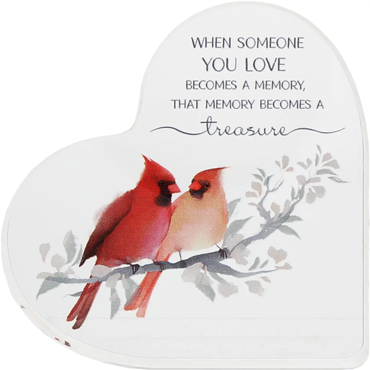 Cardinals Heart Plaque