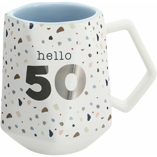 Hello 50 17OZ Mug in Box