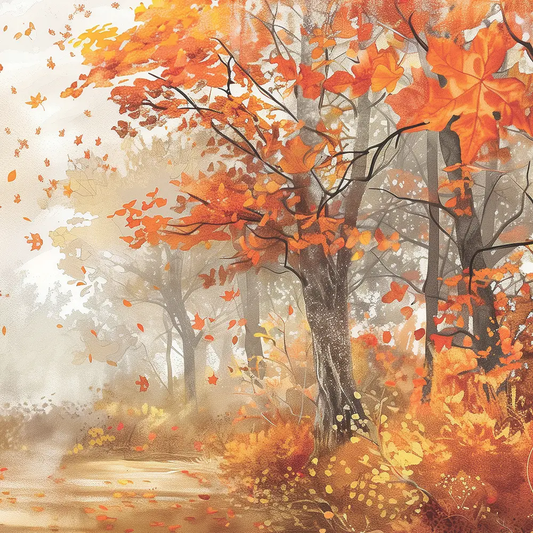 Autumn Tree Luncheon Napkins